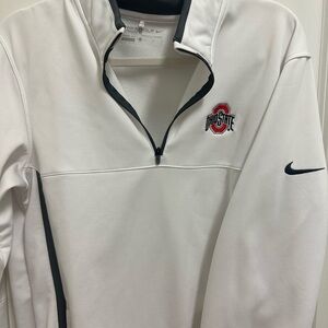 Nike Golf White Fleece Performance Jacket